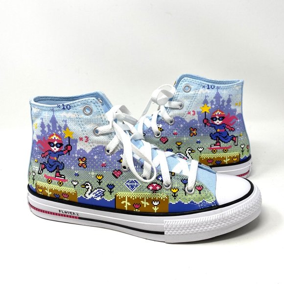 Converse CTAS High Chambray Blue Canvas Sneakers Women's Size 7.5 670170F - Picture 7 of 10